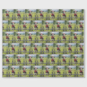 Holstein auf einem Bauernhof Geschenkpapier (Flach)