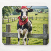 Holstein auf einem Bauernhof Mousepad (Vorne)
