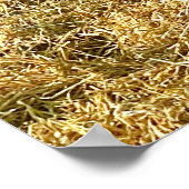 Holstein Calf bei Frosty Alberta Morning Poster (Ecke)