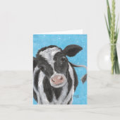 Holstein Calf Folded Card Ankündigung (Vorderseite)