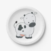 Holstein Calf Pappteller (Vorderseite)