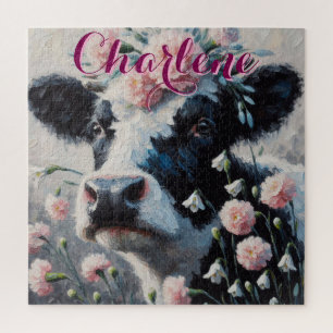 Holstein Cow Carnation Farm Personalisiert Puzzle
