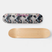 Holstein Cow Carnation Farm Personalisiert Skateboard (Horizontal)