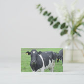 Holstein Cow Cattle Bull Steer Heifer Farm Range Visitenkarte (Stehend Vorderseite)