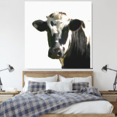 Holstein Cow Farm Animal Dairy Black & White Leinwanddruck (Insitu (Schlafzimmer))
