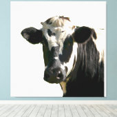Holstein Cow Farm Animal Dairy Black & White Leinwanddruck (Insitu (Holzboden))