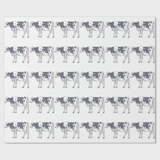 Holstein Cow Geschenkpapier (Flach)