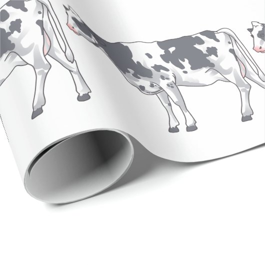 Holstein Cow Geschenkpapier (Rolleneckpunkt)