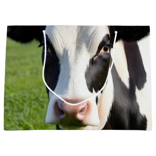 Holstein Cow Große Geschenktüte (Vorderseite)