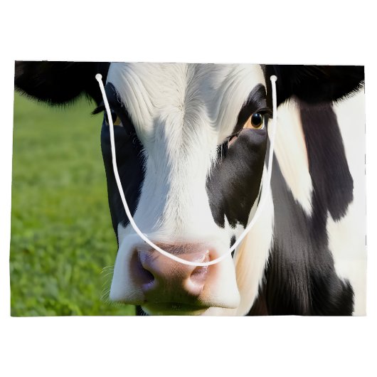 Holstein Cow Große Geschenktüte (Rückseite)