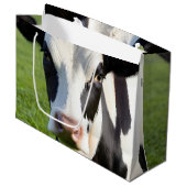 Holstein Cow Große Geschenktüte (Vorderseite Schrägansicht)