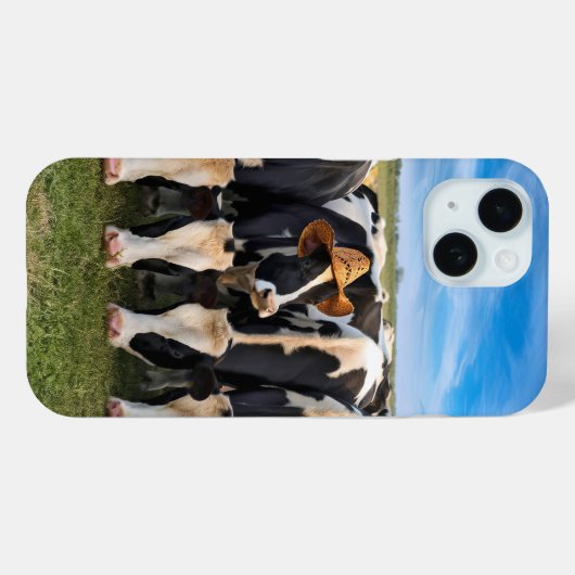 Holstein Cow mit Cowboy-Hut Case-Mate iPhone Hülle (Rückseite (Horizontal))