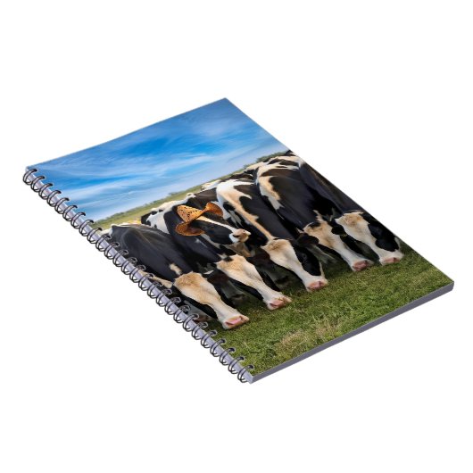 Holstein Cow mit Cowboy-Hut Notizblock (Rechte Seite)