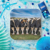 Holstein Cow mit Cowboy-Hut Pappteller (Party)