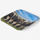 Holstein Cow mit Cowboy-Hut Pappteller (Gewinkelt)