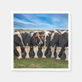 Holstein Cow mit Cowboy-Hut Serviette (Vorderseite)