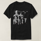 Holstein Cow Niedlich Calder Rind Bauer Geschenk T-Shirt (Design vorne)