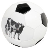 Holstein Cow & Niedlich Calf Fußball (Dreiviertel)