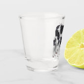 Holstein Cow & Niedlich Calf Schnapsglas (Links)