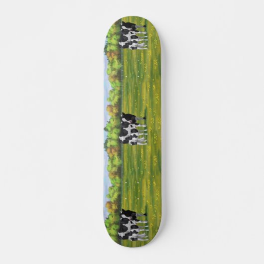 Holstein Cow & Niedlich Calf Skateboard (Vorne)