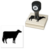 Holstein Cow Silhouette | Landtiere Gummistempel (Stempel)