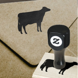 Holstein Cow Silhouette | Landtiere Gummistempel
