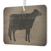 Holstein Cow Silhouette Rustikale Style Air Freshe Autolufterfrischer (Links)
