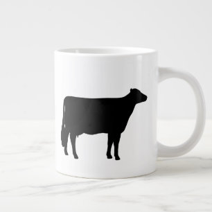 Holstein Cow Silhouetten Landtier Jumbo-Tasse