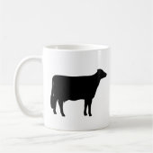 Holstein Cow Silhouetten | Landtier Kaffeetasse (Links)