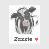 Holstein Cow Vinyl Sticker (Blatt)