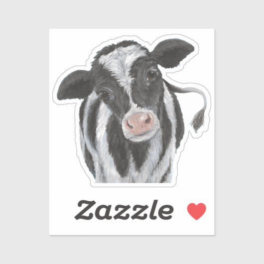Holstein Cow Vinyl Sticker (Blatt)