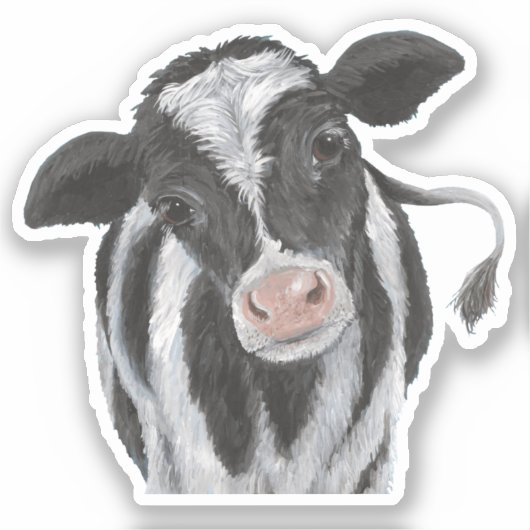 Holstein Cow Vinyl Sticker (Vorderseite)