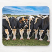 Holstein Cow Wear Cowboy Hat Mousepad (Vorne)