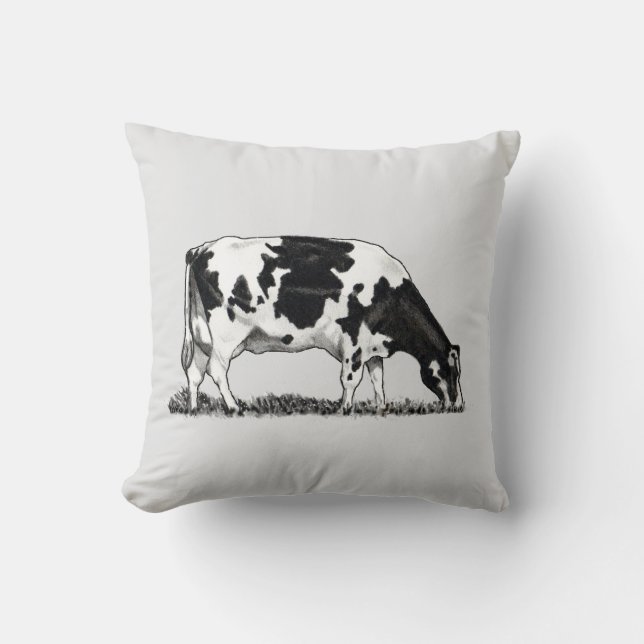 Holstein Dairy Cow Kissen (Vorderseite)