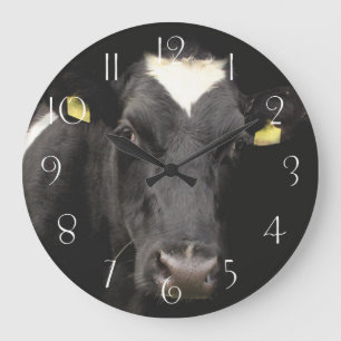 Holstein Fresian Cow Große Wanduhr