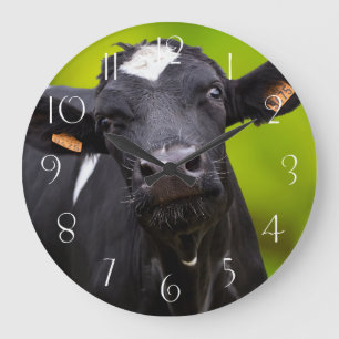 Holstein Fresian Cow Große Wanduhr