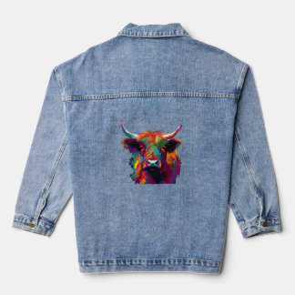 Holstein Friesian Cow - Niedliche Kuh - Geschenk f Jeansjacke
