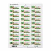 Holstein Holiday Weihnachtskuh Cartoon (Vorne)