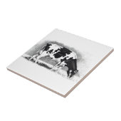 Holstein-Kuh: Bleistift-Zeichnen: Bauernhof, Land Fliese (Seite)