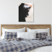 Holstein-Kuh-Gesicht, nah-oben Leinwanddruck (Insitu (Schlafzimmer))