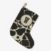 Holstein-Kuh-Heck-Muster Kleiner Weihnachtsstrumpf (Vorderansicht (hängend))