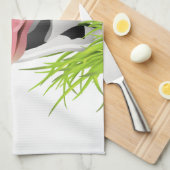 Holstein-Kuh im Gras Geschirrtuch (Viertel Falte)