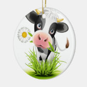 Holstein-Kuh im Gras Keramikornament (Links)