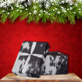 Holstein Kuh Imitate Leather Natural Heck Geschenkpapier