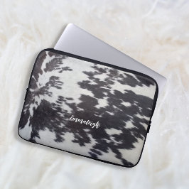 Holstein Kuh Imitate Leather Natural Look Laptopschutzhülle