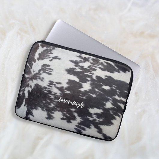 Holstein Kuh Imitate Leather Natural Look Laptopschutzhülle