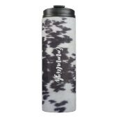 Holstein Kuh Imitate Leather Natural Look Thermosbecher (Vorderseite)