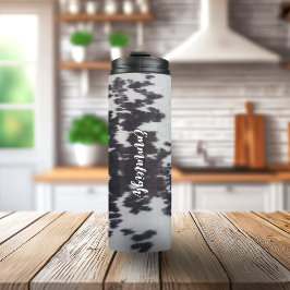 Holstein Kuh Imitate Leather Natural Look Thermosbecher