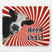 Holstein Kuh liebt - 'Herd That! Mousepad (Vorne)