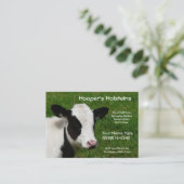 Holstein-Kuh-Milchvieh-Ranch-Visitenkarte Visitenkarte (Stehend Vorderseite)